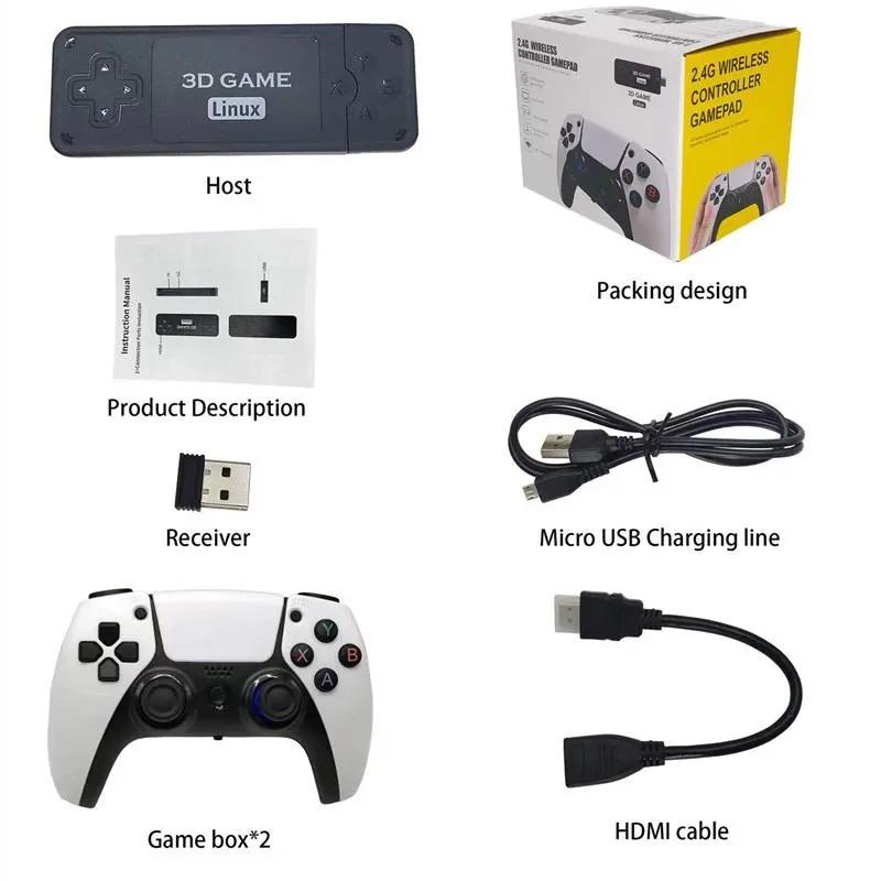 U9 PRO 게임 스틱 HDMI 고화질 2.4G 무선 4k TV 박스 내장 12000 게임, 167 PSP 256G 레트로 비디오 게임 콘솔용